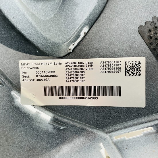 Mercedes Gla Front Bumper Genuine Polar White H247 2023 - 2025 [ao67]