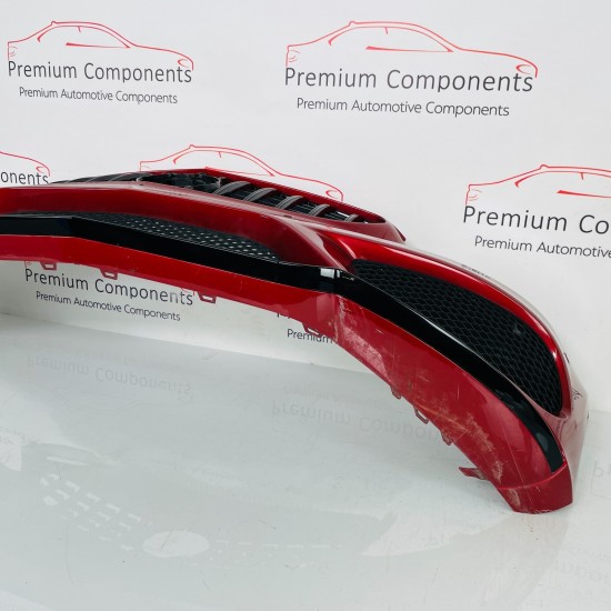 Mercedes C Class W205 Amg Line Front Bumper Genuine Red 2014 - 2018 [an4]