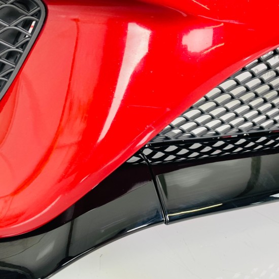 Mercedes C Class W205 Amg Line Front Bumper Genuine Red 2014 - 2018 [an4]