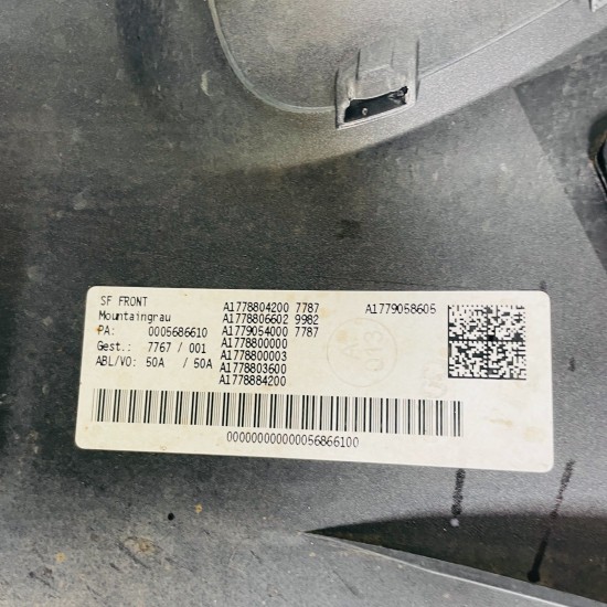 Mercedes A Class Front Bumper W177 Se Genuine Mountain Grey 2018 - 2022 [ap9]