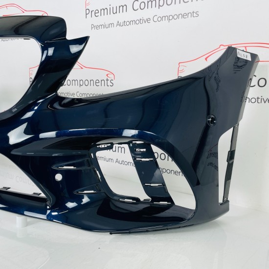 Mercedes C Class Front Bumper W205 Genuine Blue Amg Face Lift 2019 - 2022 [al58]