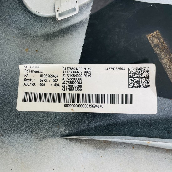 Mercedes A Class Front Bumper W177 Se Genuine White A1778853600 / 2018 - 2022 Mercedes A Class Front Bumper W177 Se Genuine White A1778853600 / 2018 - 2022