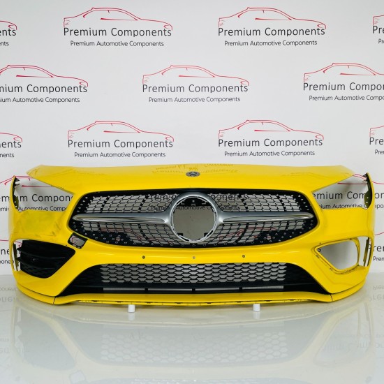 Mercedes Cla Front Bumper Genuine Yellow W118 Amg Shooting Brake 2018 –2023 Ah47 Mercedes Cla Front Bumper Genuine Yellow W118 Amg Shooting Brake 2018 –2023 Ah47