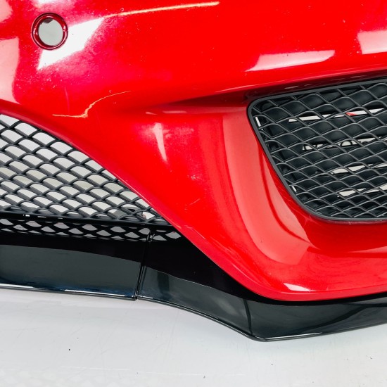 Mercedes C Class W205 Amg Line Front Bumper Genuine Red 2014 - 2018 [an4]