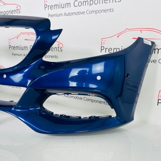 Mercedes C Class Front Bumper Genuine Blue W205 Se 2014 - 2018 [an37]