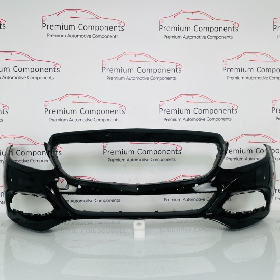 Mercedes C Class Front Bumper Genuine Black W205 Se 2014 - 2018 [ao105]