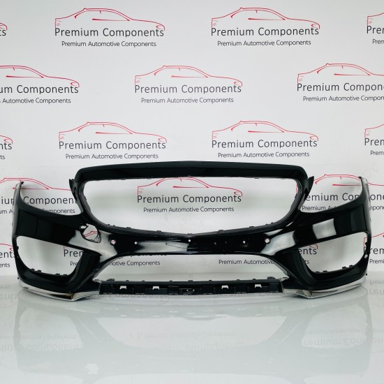 Mercedes C Class Front Bumper W205 Amg Line Genuine Black 2014 - 2018 [as35]