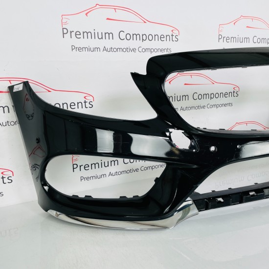 Mercedes C Class Front Bumper W205 Amg Line Genuine Black 2014 - 2018 [as35]