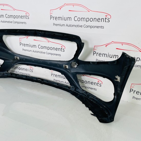 Mercedes C Class Front Bumper W205 Amg Line Genuine Black 2014 - 2018 [as35]