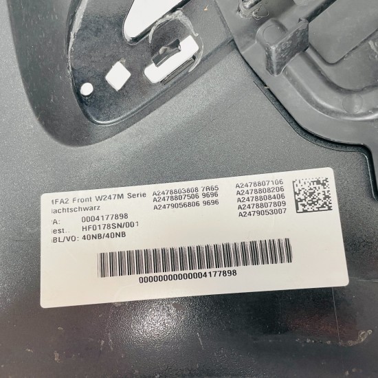 Mercedes B Class Front Bumper W247 Se Genuine Black A24788553 | 2018 - 2022