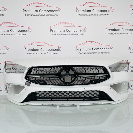 Mercedes Cla Front Bumper Genuine White A118 Amg Shooting Brake 2018 –2023 Ah111