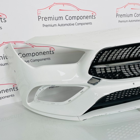 Mercedes Cla Front Bumper Genuine White A118 Amg Shooting Brake 2018 –2023 Ah111 Mercedes Cla Front Bumper Genuine White A118 Amg Shooting Brake 2018 –2023 Ah111