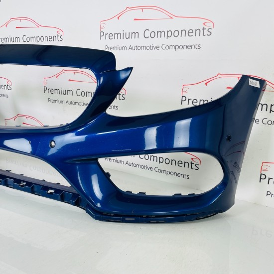Mercedes C Class Front Bumper W205 Amg Line Blue Genuine A2058850925 | 2014-2018