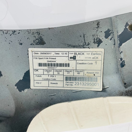 Mini Cooper S Front Bumper Skin Genuine White F56 2014 - 2019 - No Repairs Mini Cooper S Front Bumper Skin Genuine White F56 2014 - 2019 - No Repairs