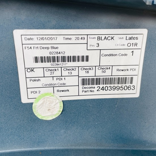 Mini Clubman Front Bumper F54 Cooper One Genuine Blue 7370791 | 2015-2020 [Ba30]