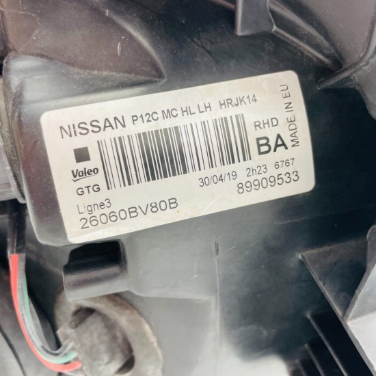 Nissan Juke Headlight Face Lift Passenger Side Halogen 2013 – 2019 [l127]