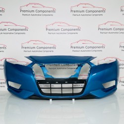 Nissan Micra Front Bumper Genuine Blue 2017 - 2022 [ao37]