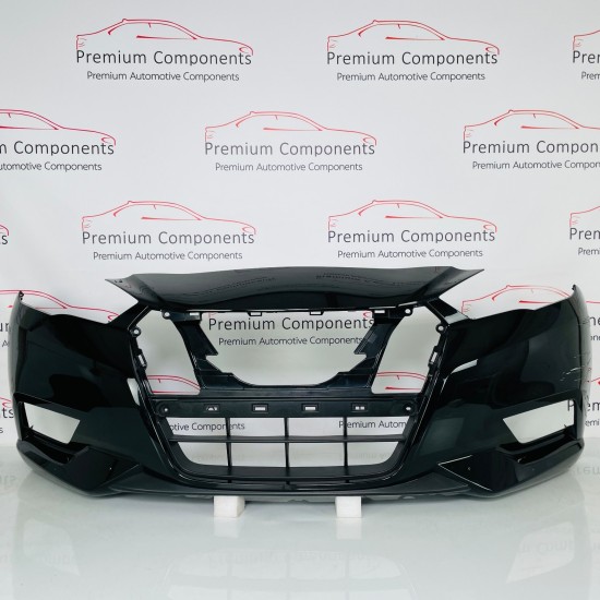 Nissan Micra Front Bumper Mk14 Black Genuine 620225fa0h | 2017-2022 [Bd66]