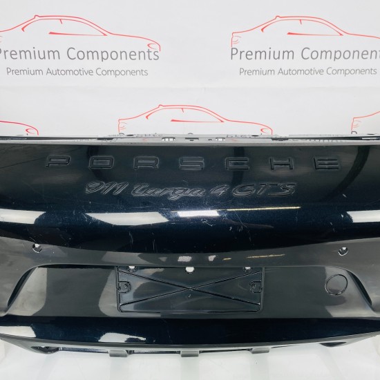 Porsche 911 Targa 4 Gts Rear Bumper Genuine Black 2012 - 2016 [ap11]