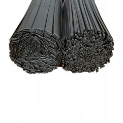 Plastic Welding Rods Pp/epdm 8mm Flat & Triangle Shape Black, Pack 10-100 Pieces