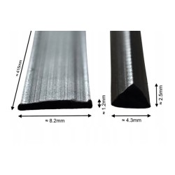 Plastic Welding Rods Pp/epdm 8mm Flat & Triangle Shape Black, Pack 10-100 Pieces