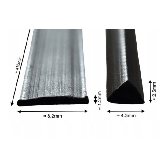 Plastic Welding Rods Pp/epdm 8mm Flat & Triangle Shape Black, Pack 10-100 Pieces