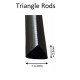 Plastic Welding Rods Pp/epdm 4mm Triangle Shape Black, Pack 10-100 Pieces Plastic Welding Rods Pp/epdm 4mm Triangle Shape Black, Pack 10-100 Pieces
