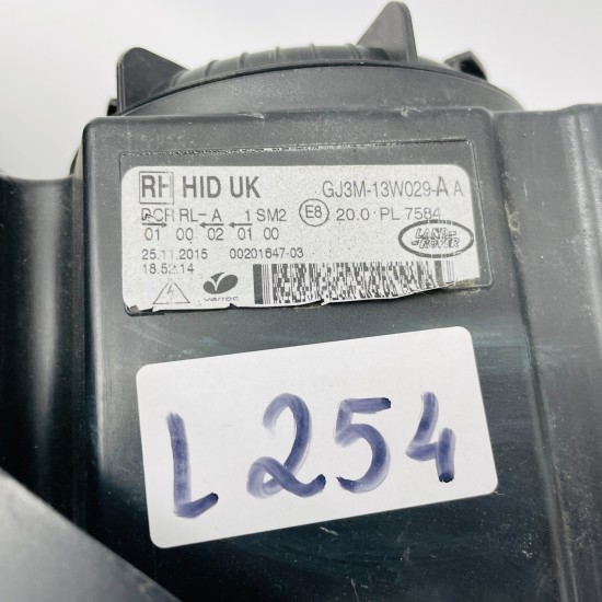 Range Rover Evoque Headlight Genuine Xenon L538 Driver Offside 2015 – 2018 [l254