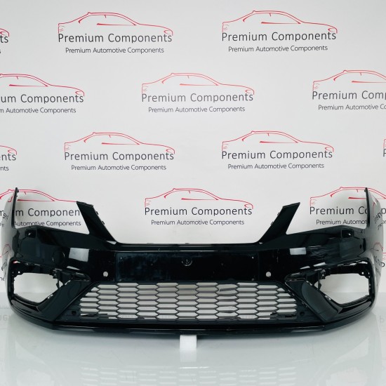 Seat Leon Fr Front Bumper Skin Genuine Black With Grille 2017 - 2021 [aj17]