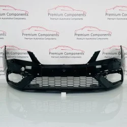 Seat Leon Fr Front Bumper Skin Genuine Black With Grille 2017 - 2021 [ak107]
