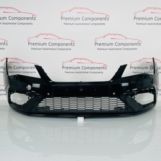 Seat Leon Fr Front Bumper Skin Genuine Black With Grille 2017 - 2021 [ak107]