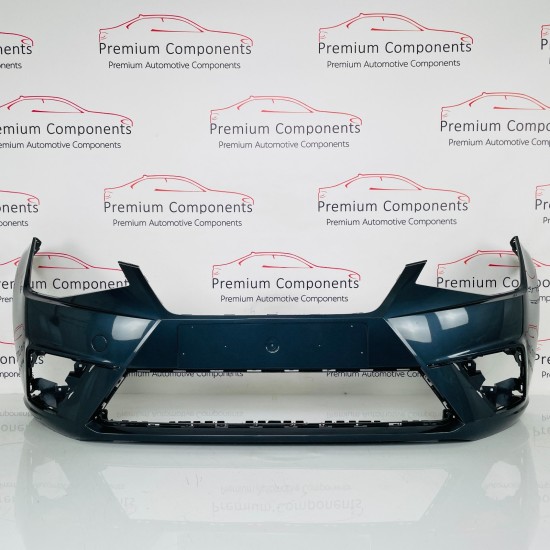 Seat Ibiza Front Bumper Genuine Blue Mk5 Fr 2017 - 2022 [ao80]