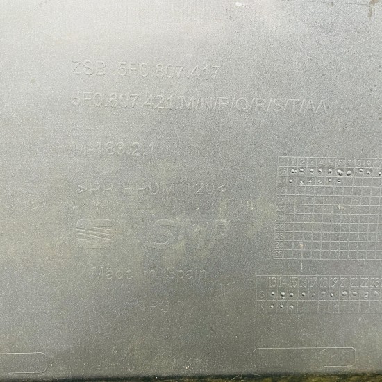 Seat Leon Fr Rear Bumper Skin Genuine Blue Hatchback 2017 - 2021 [ak137]