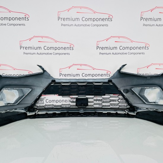 Seat Arona Front Bumper Genuine White With Trim 2017 - 2022 [ao40]