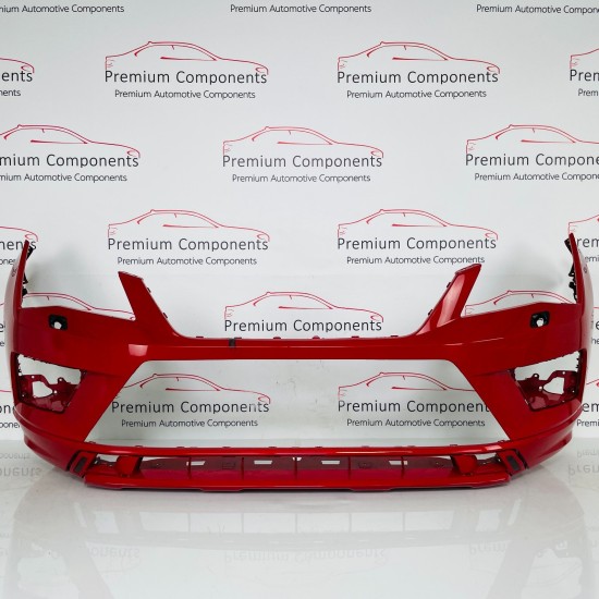 Seat Ateca Fr Front Bumper Genuine Red With Trim & Jets & Pdc 2017 - 2020 [ap50]
