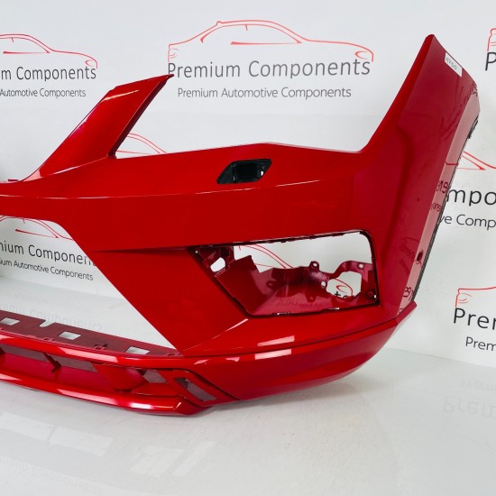 Seat Ateca Fr Front Bumper Genuine Red With Trim & Jets & Pdc 2017 - 2020 [ap50]