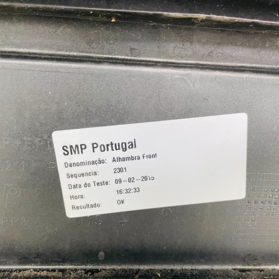 Seat Alhambra Front Bumper Mk2 Genuine Black 7n5807221a | 2011-2020 [au97]