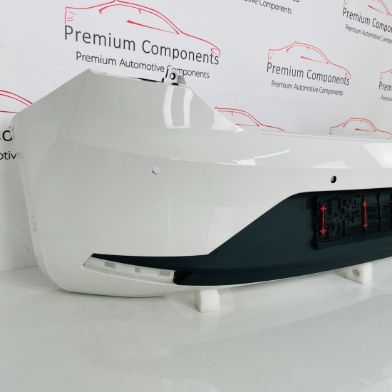 Seat Leon Fr Rear Bumper Genuine White Hatchback 5f0807421 | 2012-2016 [aw15]