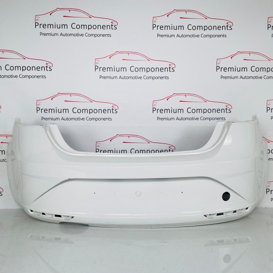 Seat Leon Rear Bumper Facelift Genuine White 1p0807421d | 2009-2012 [aw25]