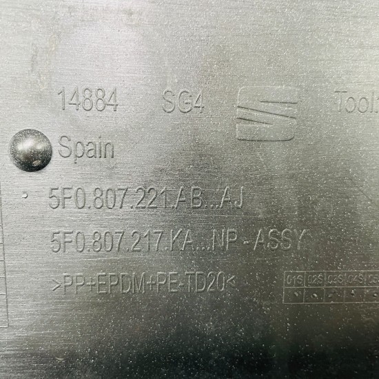 Seat Leon Front Bumper Fr Facelift Genuine Black 5f0807221 | 2017-2020 [Ba115]