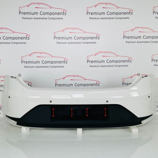 Seat Leon Rear Bumper Fr Genuine White Hatchback 5f0807421 | 2012-2016 [aw15]