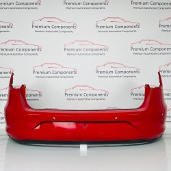 Seat Leon Rear Bumper Estate Genuine Red With Diffuser 5f9807421 2012–2017 [n63]