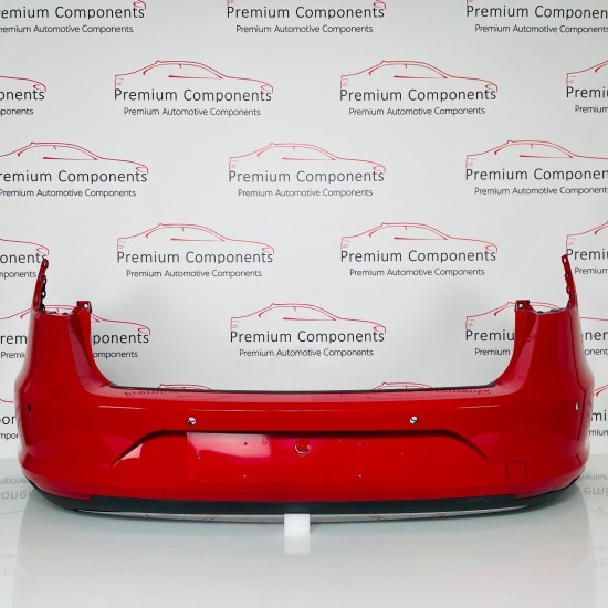 Seat Leon Rear Bumper Estate Genuine Red With Diffuser 5f9807421 2012–2017 [n63]