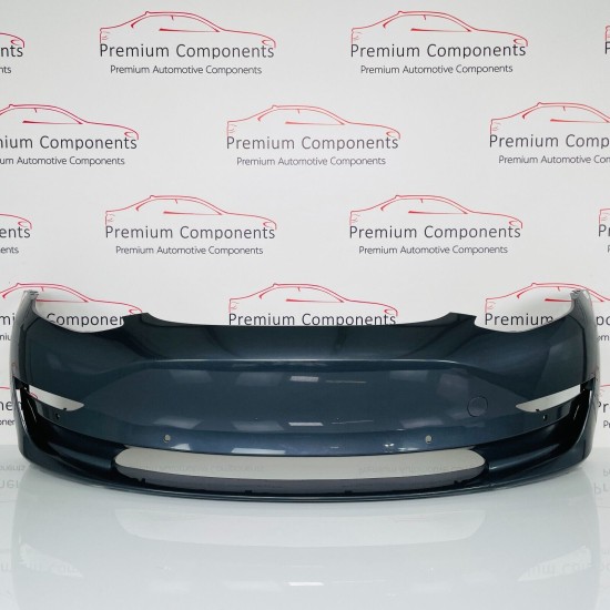 Tesla Model 3 Front Bumper Skin Genuine Oem Blue 2017 - 2023 [ae18]