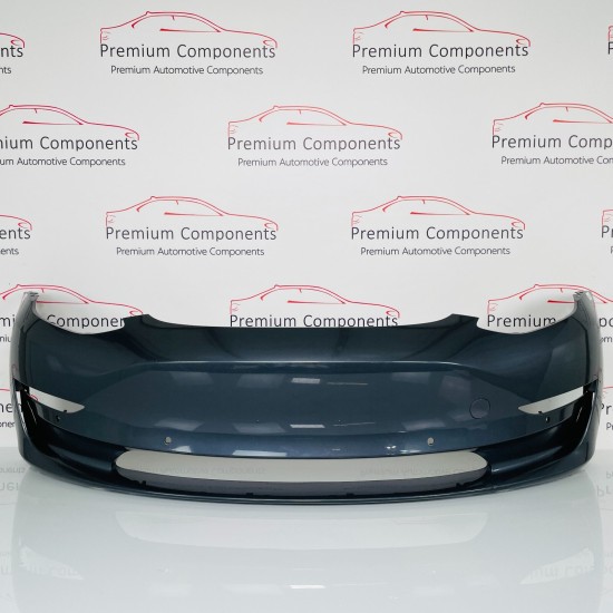 Tesla Model 3 Front Bumper Skin Genuine Oem Blue 2017 - 2023 [ae18]