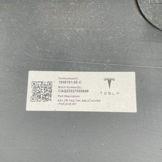 Tesla Model Y Front Bumper Skin Genuine Black Oem 2020 - 2024 [al1]