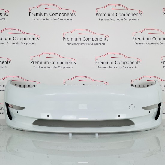 Tesla Model 3 Front Bumper Skin Genuine White Oem 2017 - 2023 [al13]