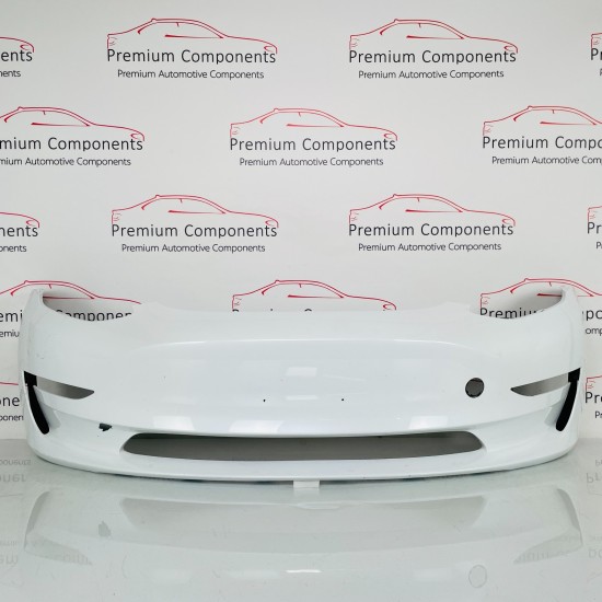 Tesla Model 3 Front Bumper Skin Genuine White Oem 2017 - 2023 [am28]