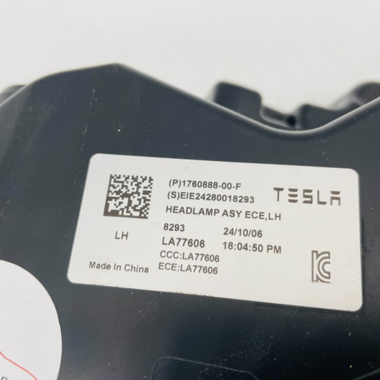 Tesla Model 3 Headlight Genuine Face Lift Left Passenger Nearside 2024 - 2025 Tesla Model 3 Headlight Genuine Face Lift Left Passenger Nearside 2024 - 2025