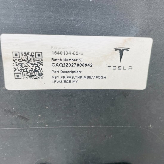Tesla Model Y Front Bumper Skin Genuine Grey 2020 - 2024 [al45]